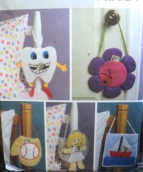 4477 MITT,FAIRY,SAILBOAT,FLWR TOOTH FAIRY SHAPE PILLOW PATTERN